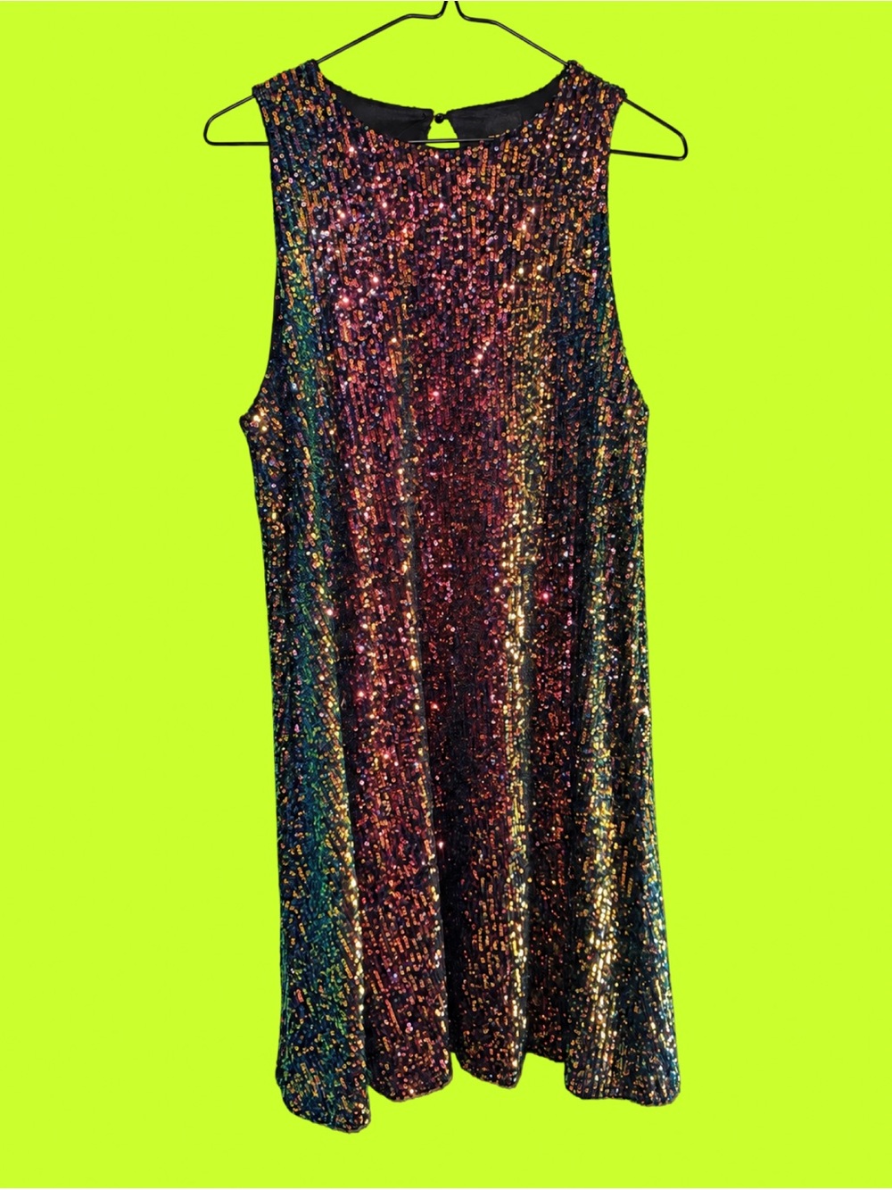 Reitmans Rock & Shine Rainbow Sequin Shift Dress | Size M